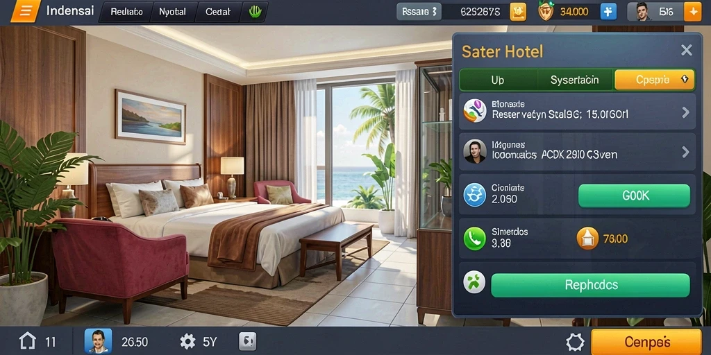 Tampilan menu utama GAMERP yang menarik dan user-friendly.