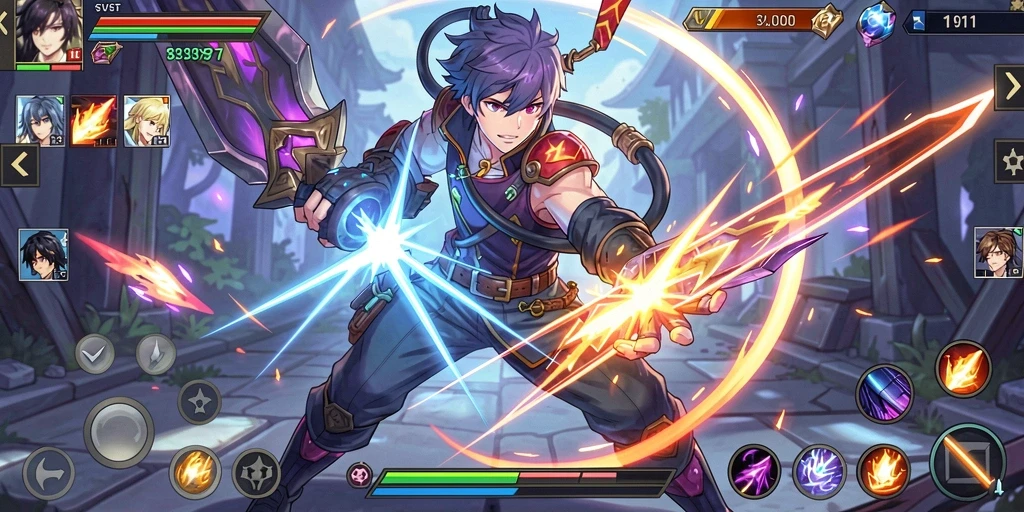 Screenshot permainan mini game seru.