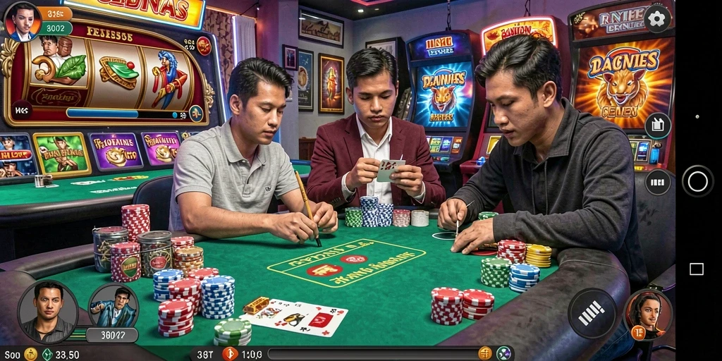 Tangkapan layar menampilkan karakter pilihan di dalam game.