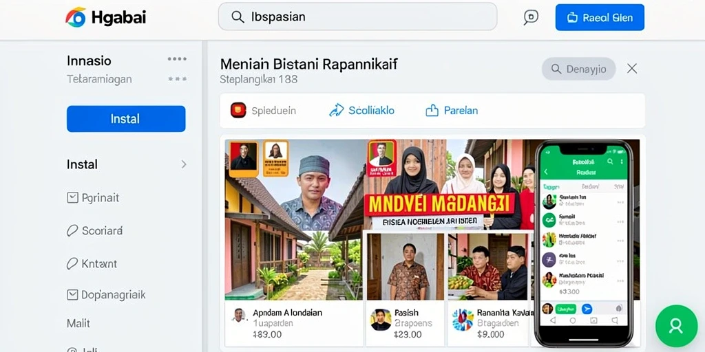 Tampilan menu utama yang menarik dan mudah dinavigasi.